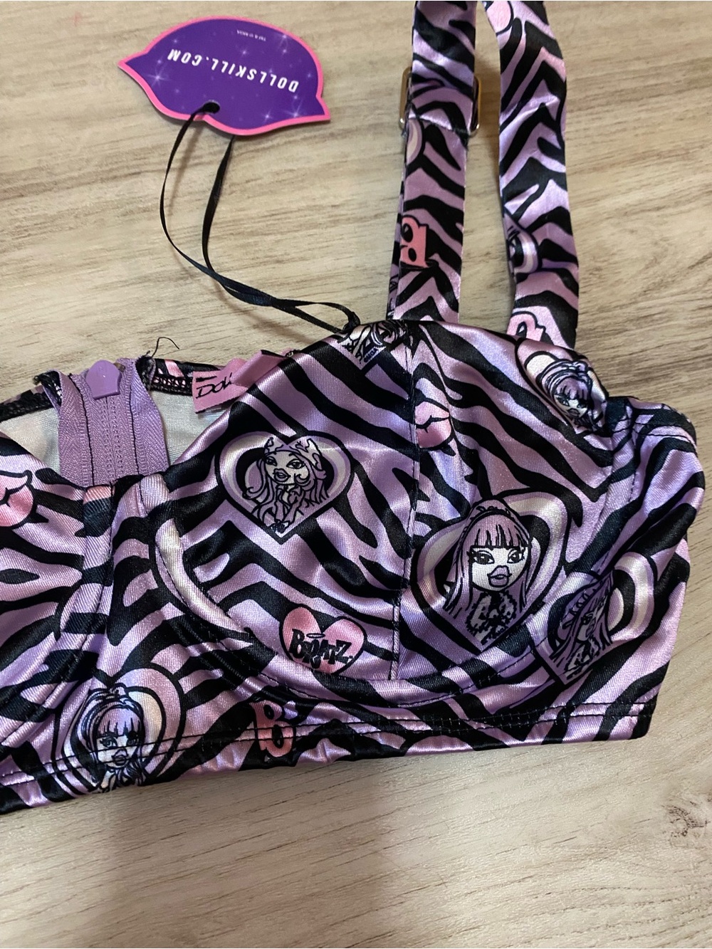 Dolls Kill x Bratz Wild at Heart Bustier Top- NWT - Picture 6 of 14